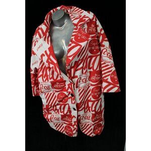 CHRISTOPHER BU COCA COLA POP ART JACKET COAT, 2015 SIZE M